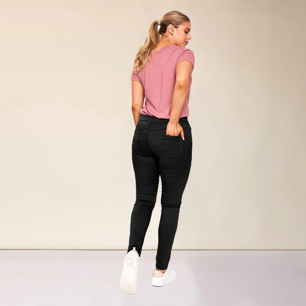 Cameron Biker Trousers (Black) - Image 5