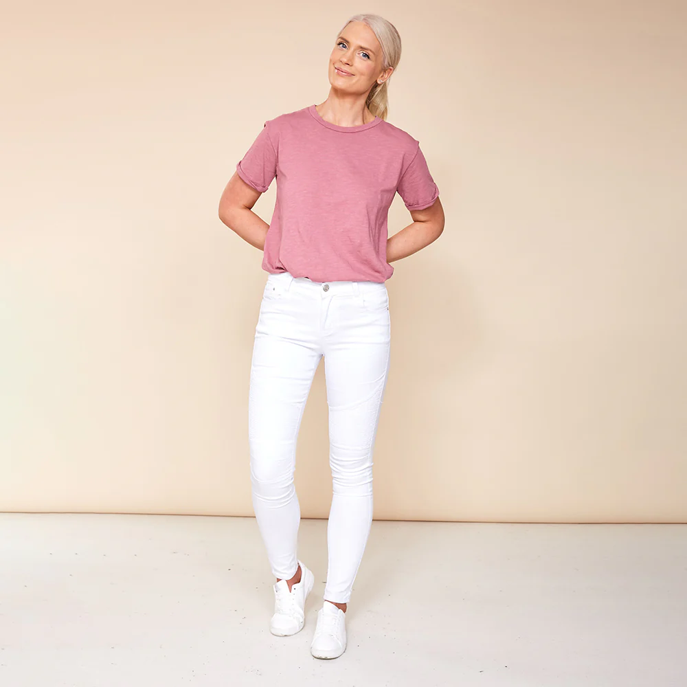 Cameron Biker Trousers (White) - Image 6