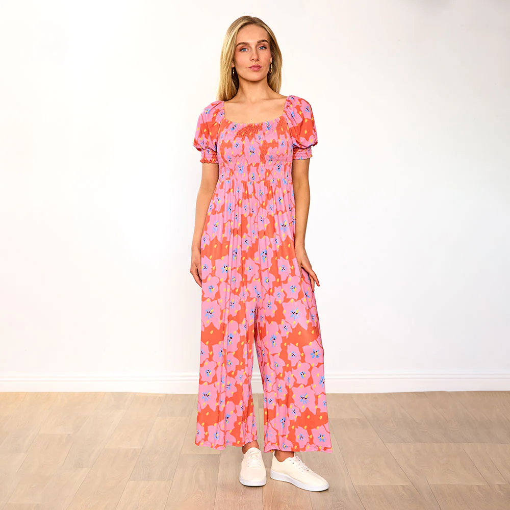 Camilla Jumpsuit (Red Pink Floral) - Image 10
