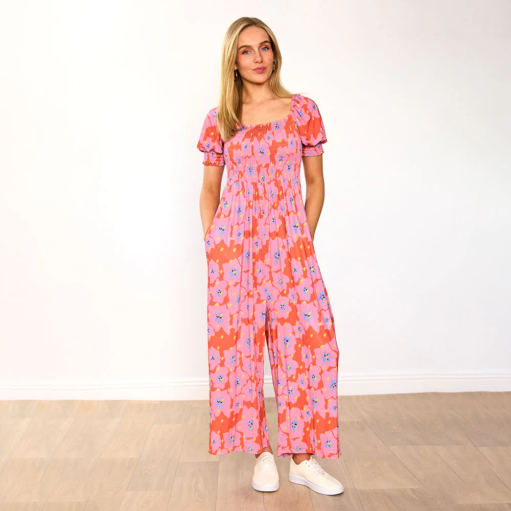 Camilla Jumpsuit (Red Pink Floral) - Image 5