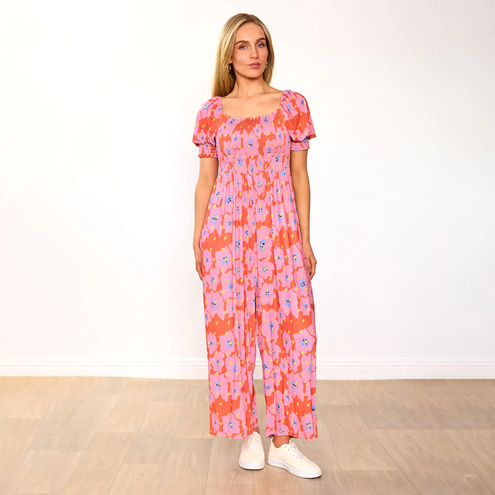 Camilla Jumpsuit (Red Pink Floral) - Image 7