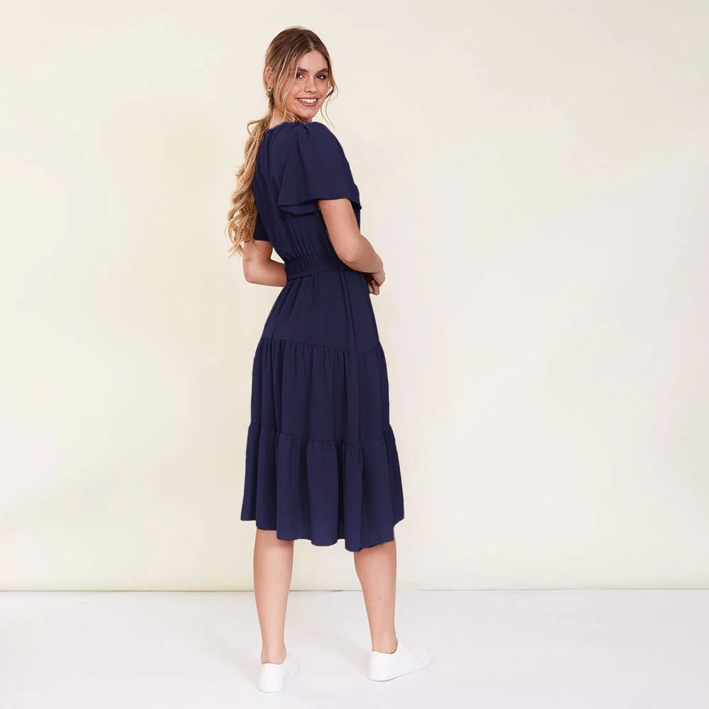 Camille Dress (Navy) - Image 4