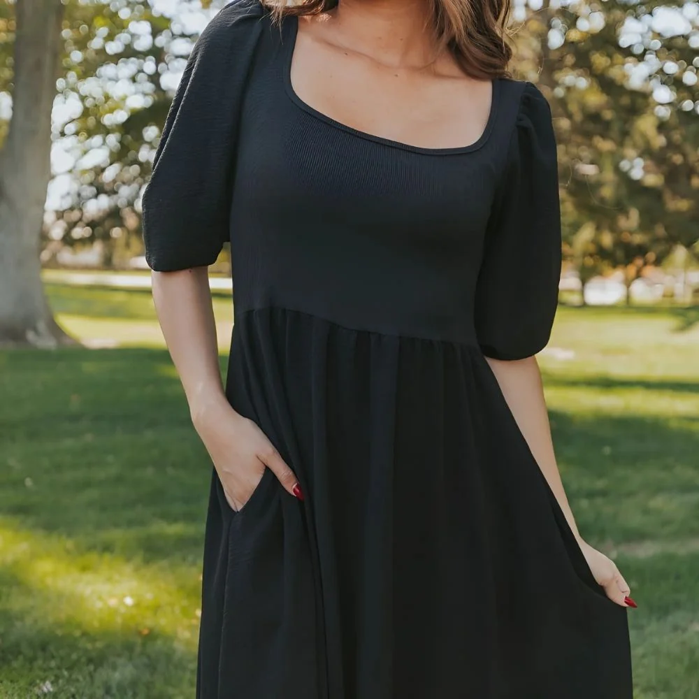 Candice Dress (Black) - Image 3