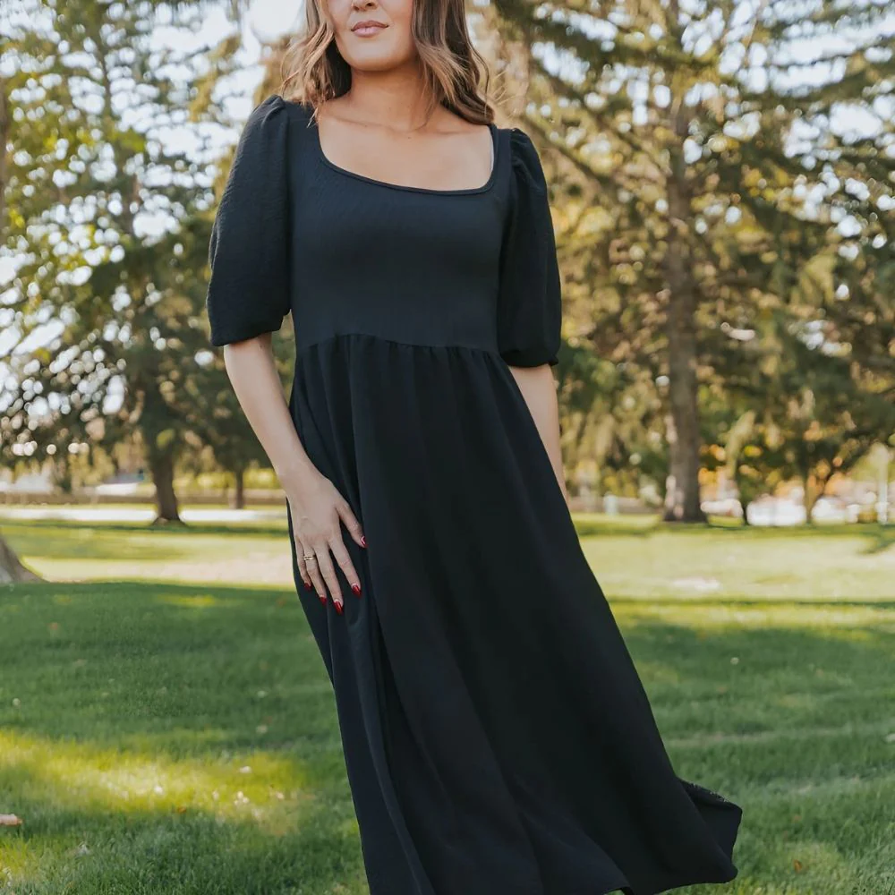 Candice Dress (Black) - Image 6