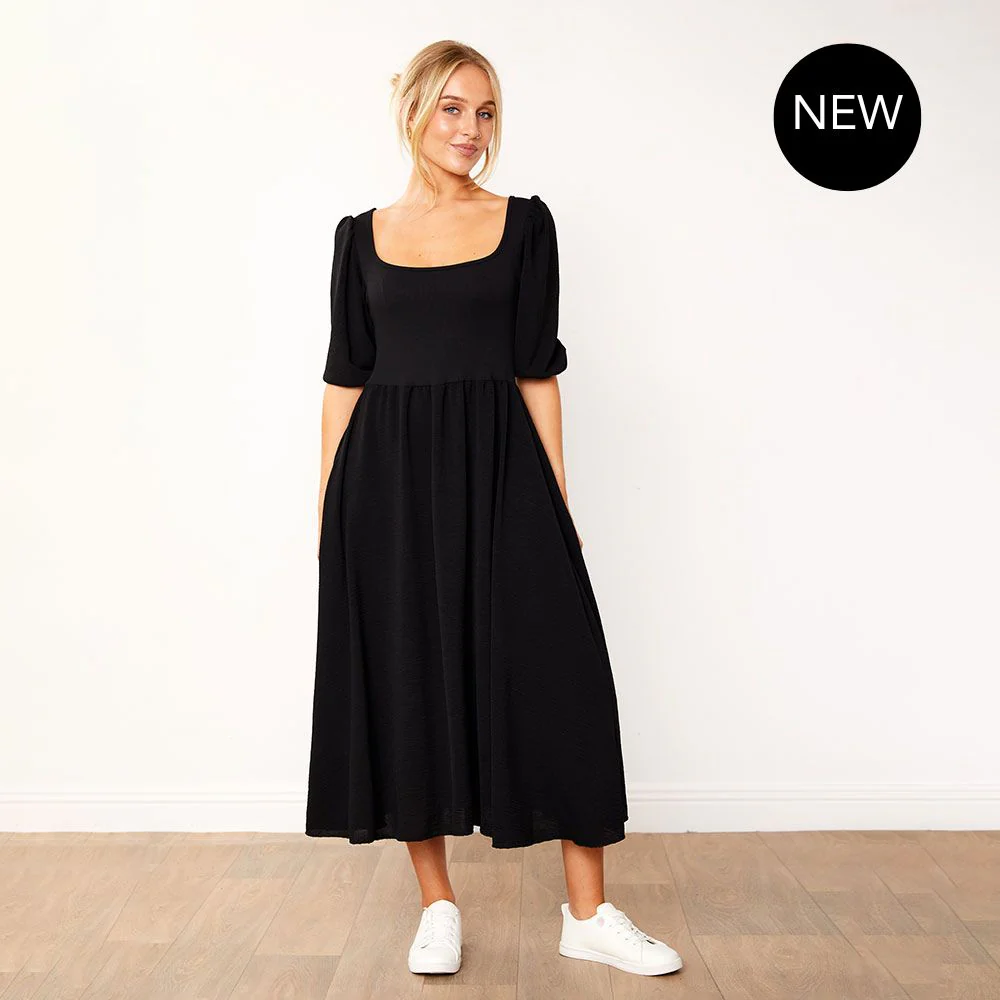 Candice Dress (Black) - Image 9
