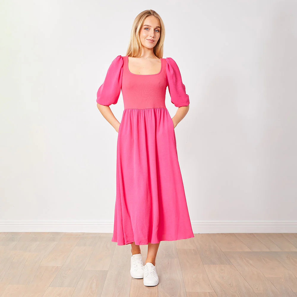 Candice Dress (Fuschia) - Image 9