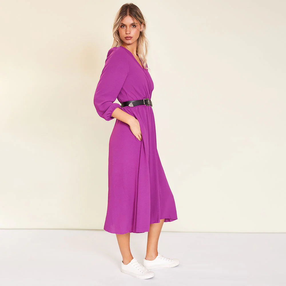 Carrie Dress (Berry) - Image 4