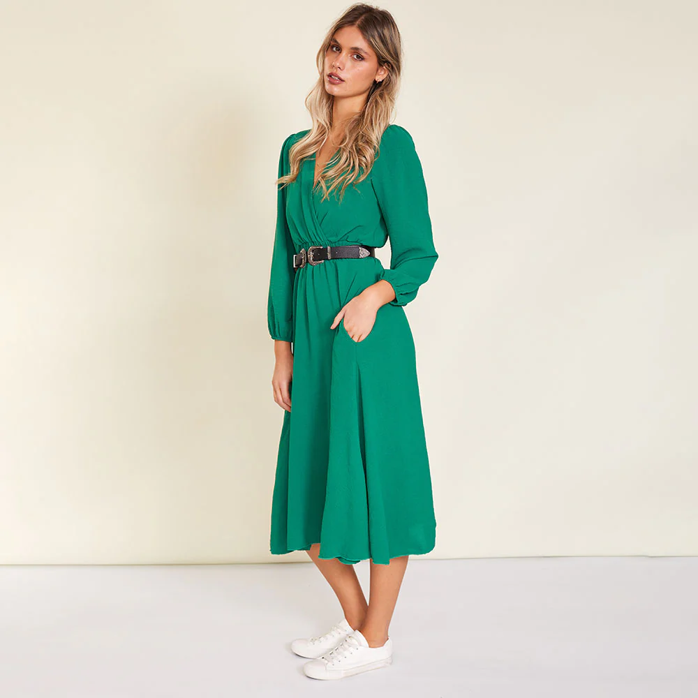 Carrie Dress (Forest Green) - Image 4