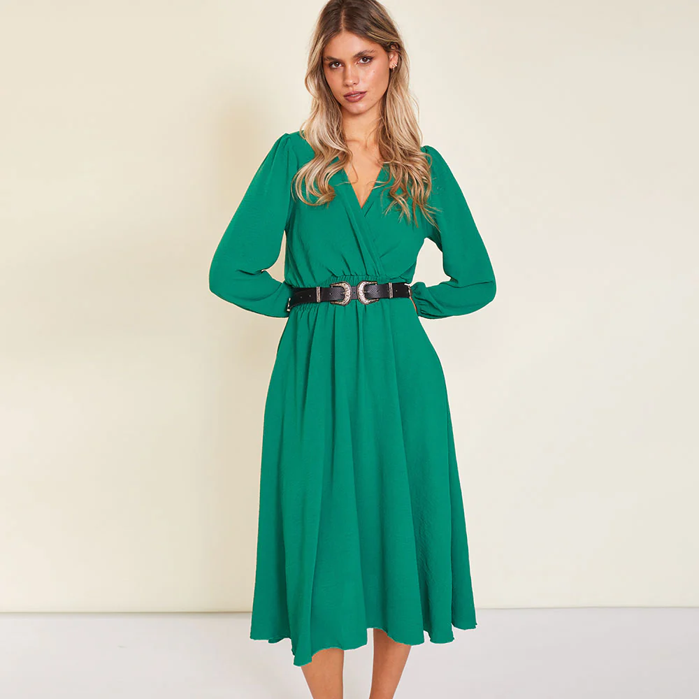 Carrie Dress (Forest Green) - Image 8