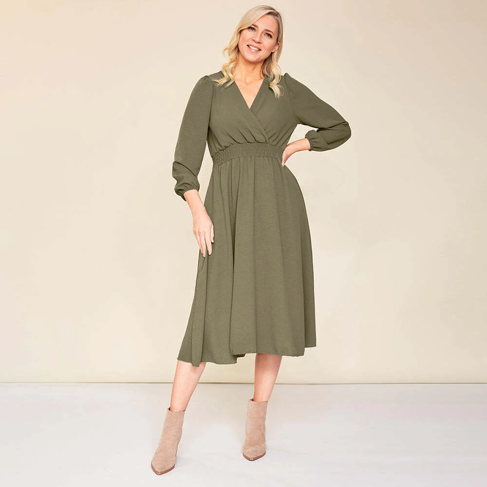 Carrie Dress (Khaki) - Image 10