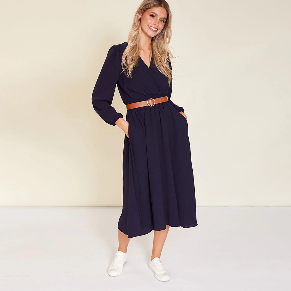 Carrie Dress (Navy) - Image 6