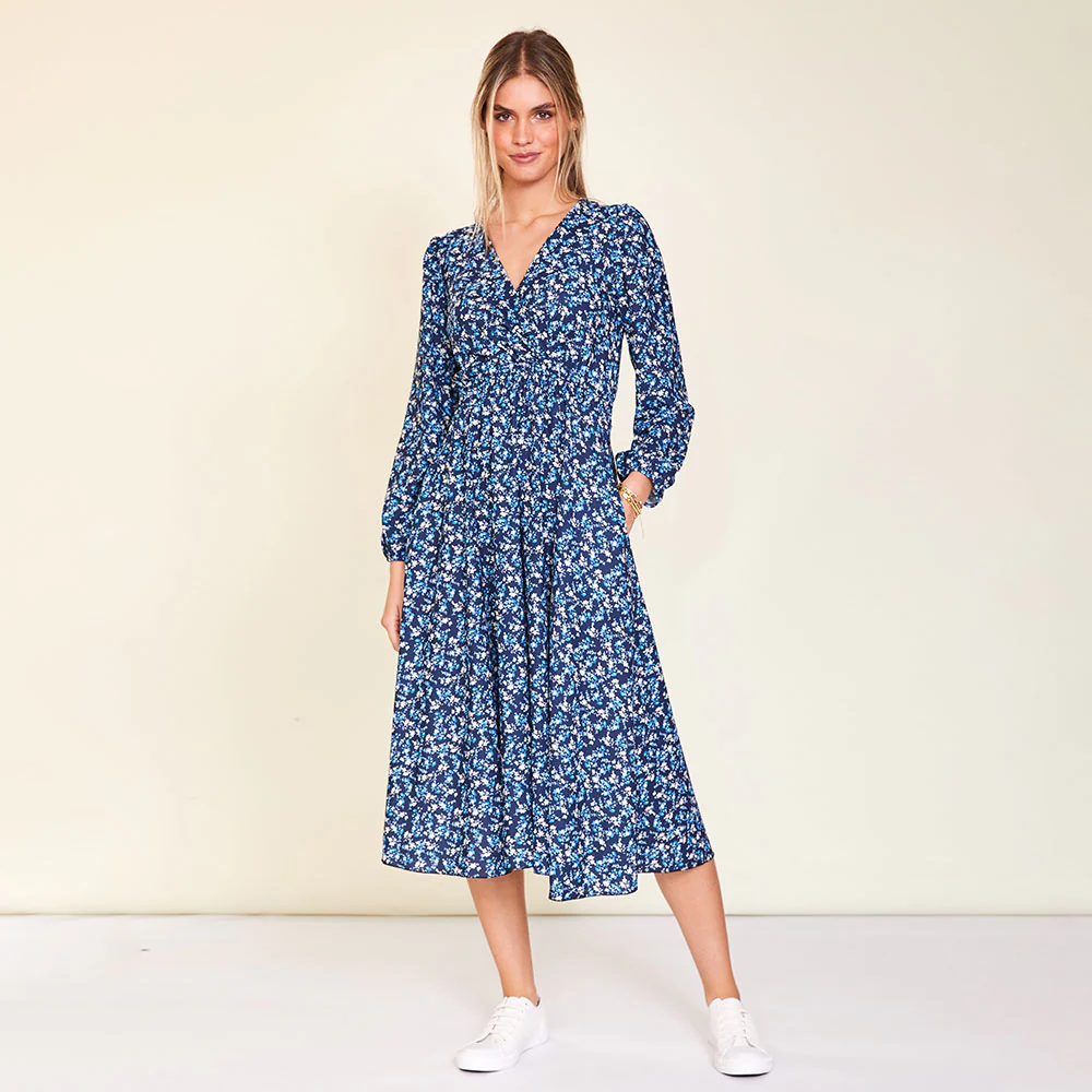 Carrie Dress (Navy Floral) - Image 6