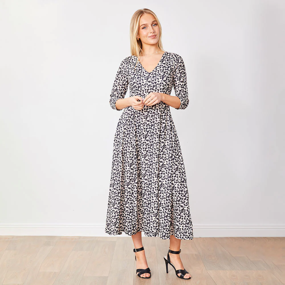 Carter Dress (Black Floral) - Image 3
