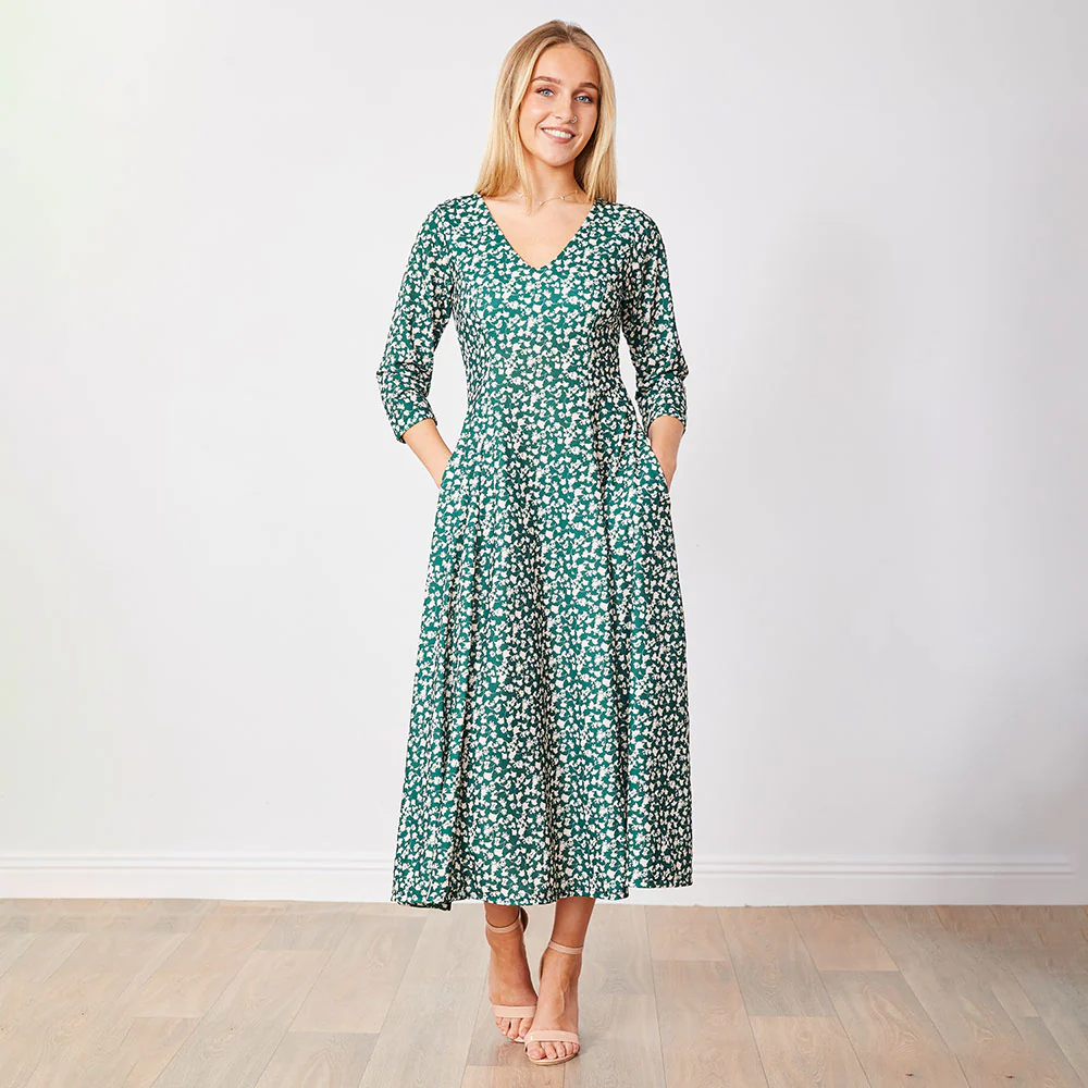 Carter Dress (Green Floral) - Image 7