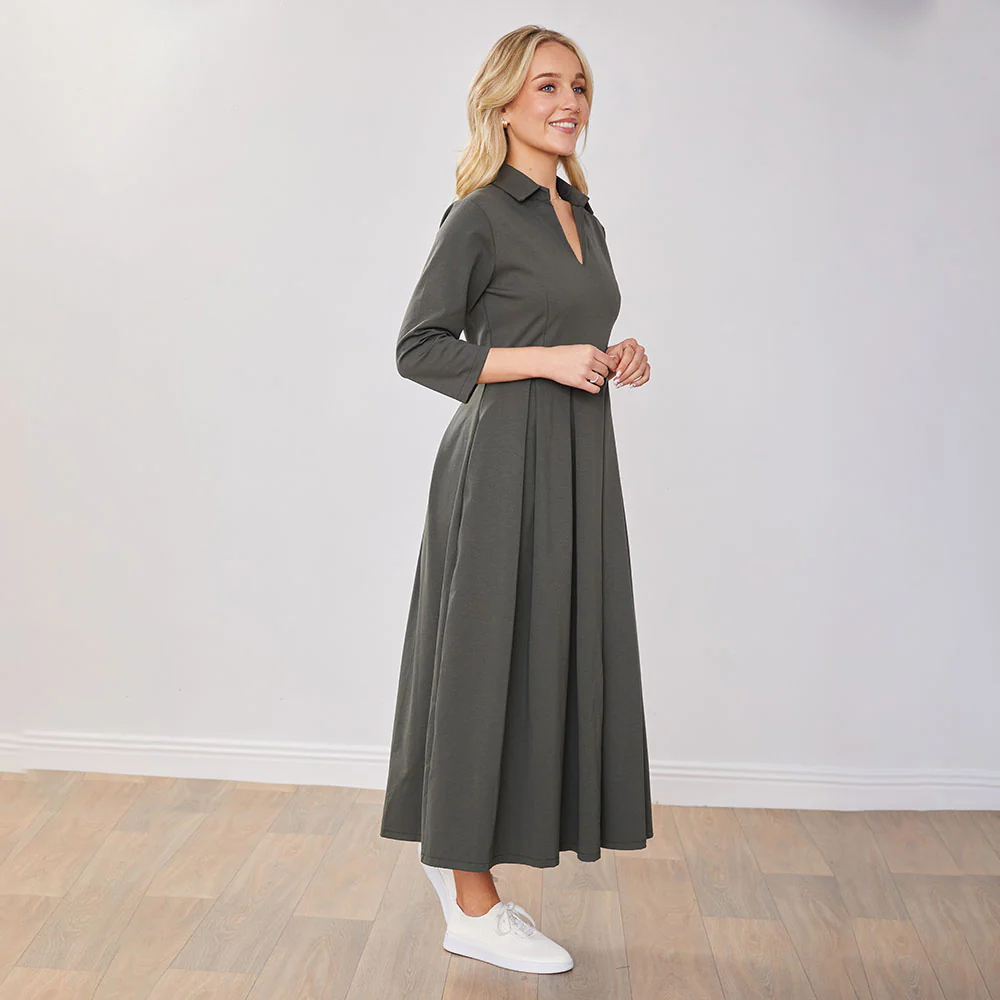 Cassie Dress (Khaki) - Image 14