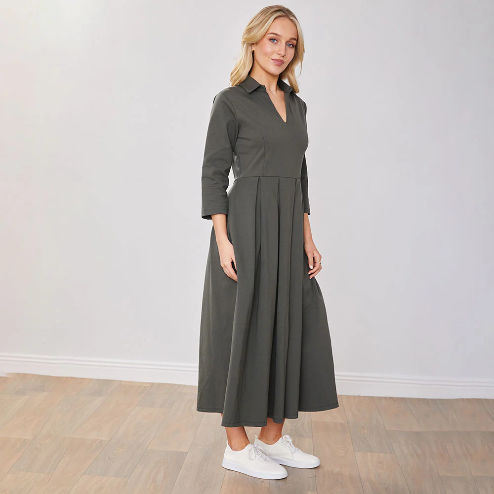 Cassie Dress (Khaki) - Image 15