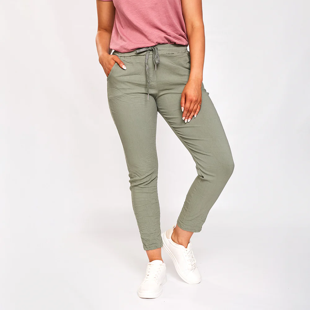 Charlie Relaxed Stretch Jogger (Khaki) - Image 6