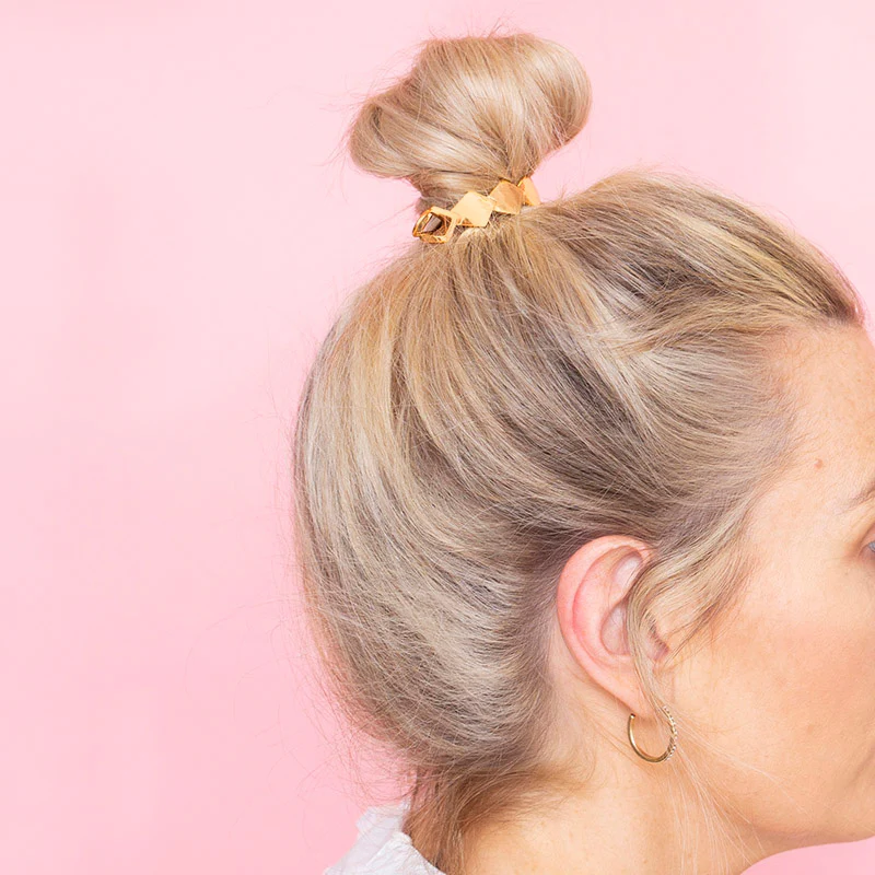 Rio Geometric Messy Bun (Gold) - Image 3
