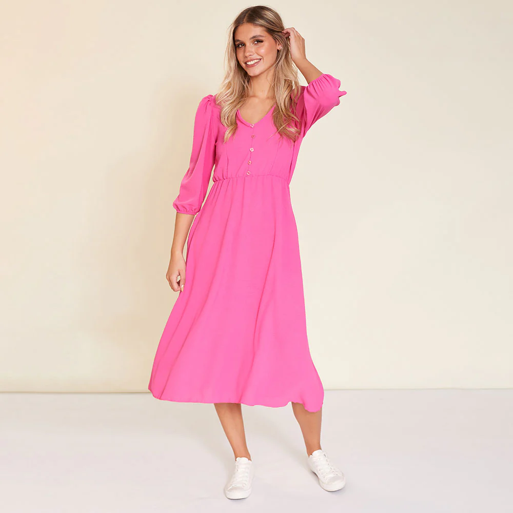 Cindy Dress (Pink) - Image 3