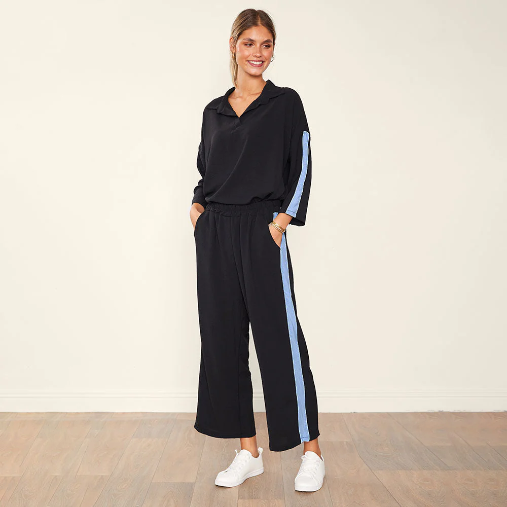 Clara Co-Ord (Black & Blue) - Image 2
