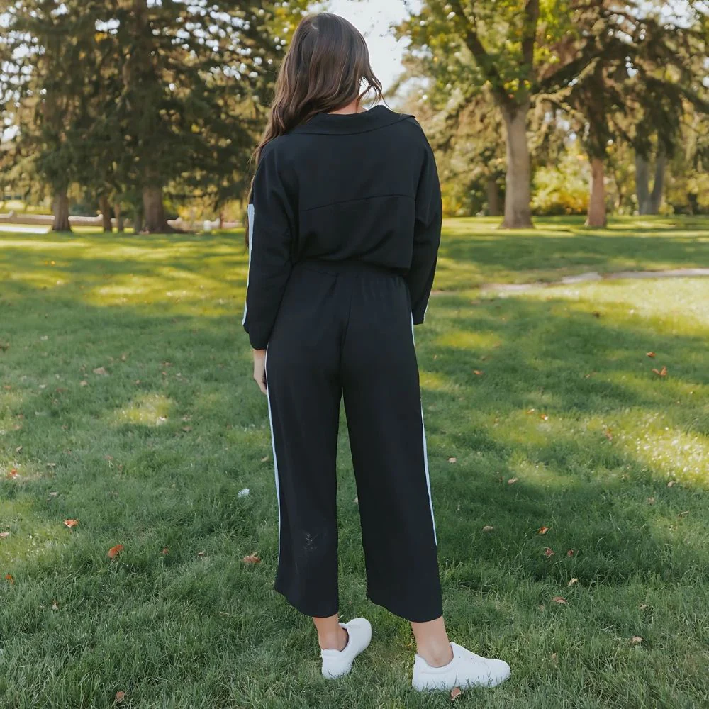 Clara Co-Ord (Black & Blue) - Image 9