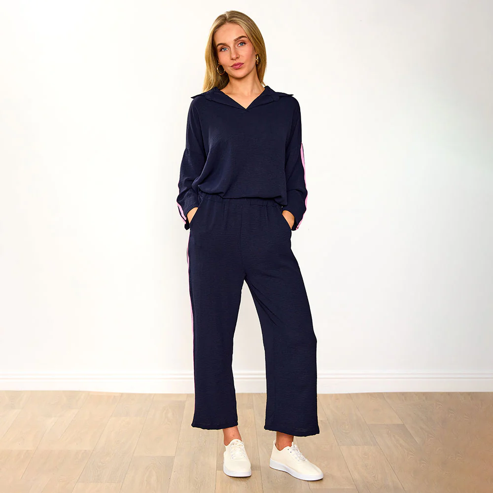 Clara Co-Ord (Black/Cobalt Stripe) & (Navy/Pink Stripe) for €124.00 - Image 3