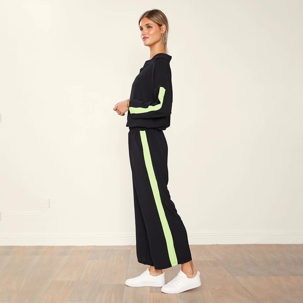 Clara Co-Ord (Black & Lime) - Image 3