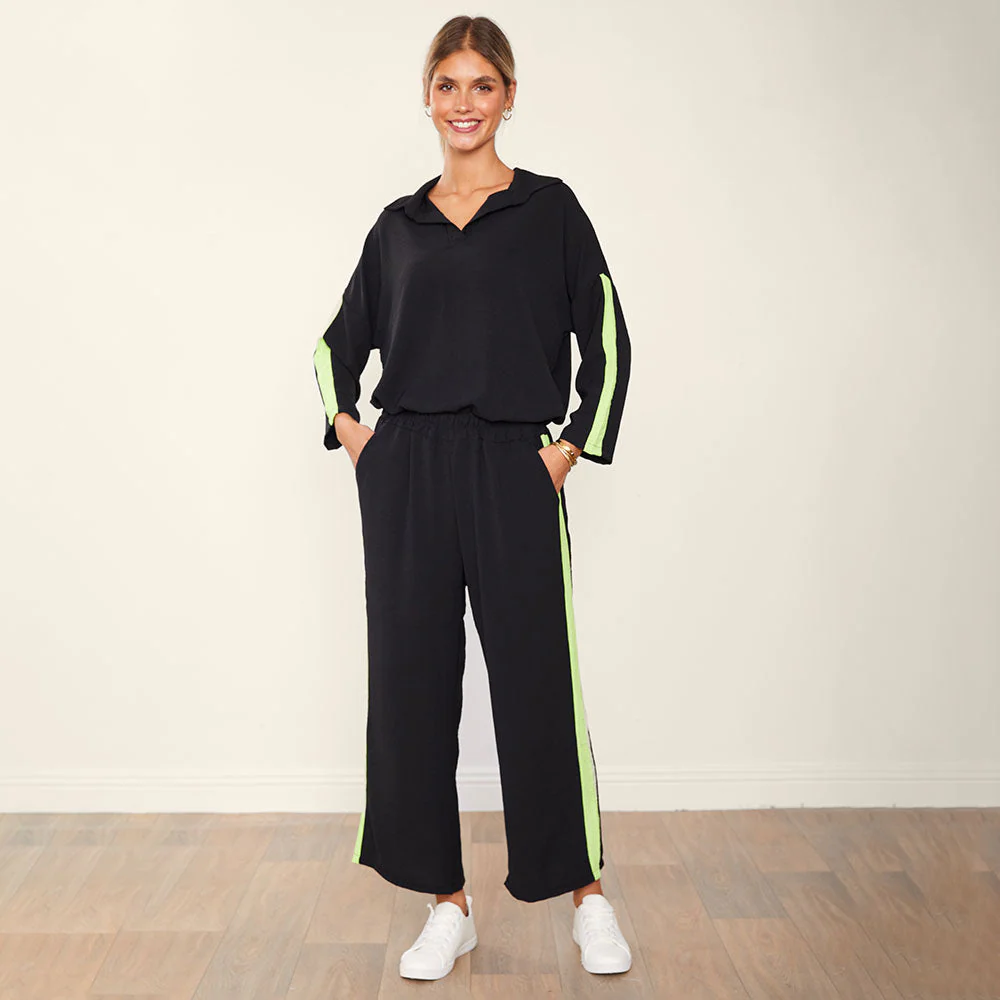 Clara Co-Ord (Black & Lime) - Image 5