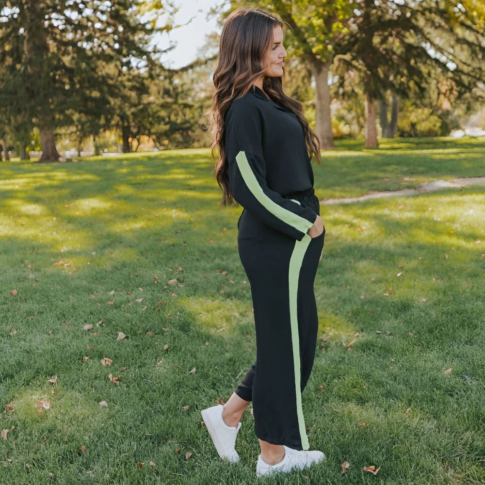 Clara Co-Ord (Black & Lime) - Image 6