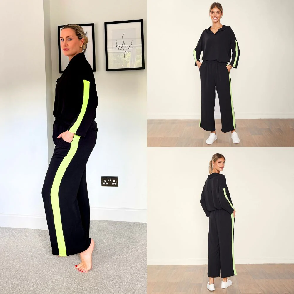 Clara Co-Ord (Black & Lime) - Image 9