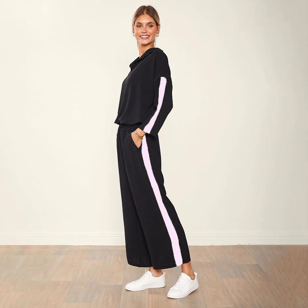 Clara Co-Ord (Black & Pink) - Image 2