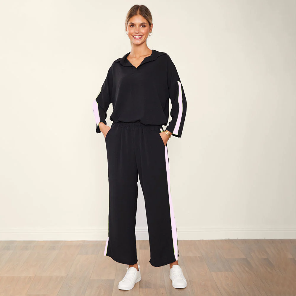 Clara Co-Ord (Black & Pink) - Image 3