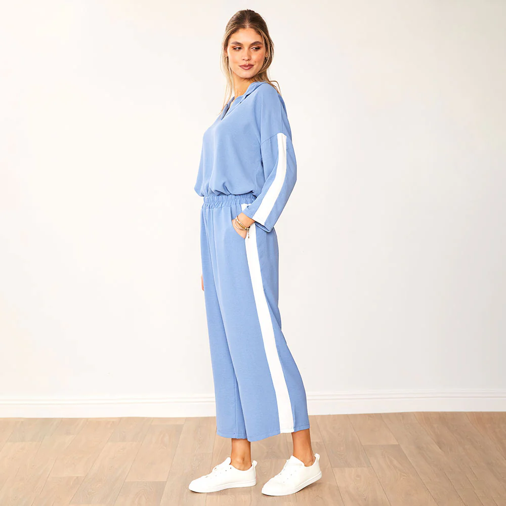 Clara Co-Ord (Blue & White) - Image 4