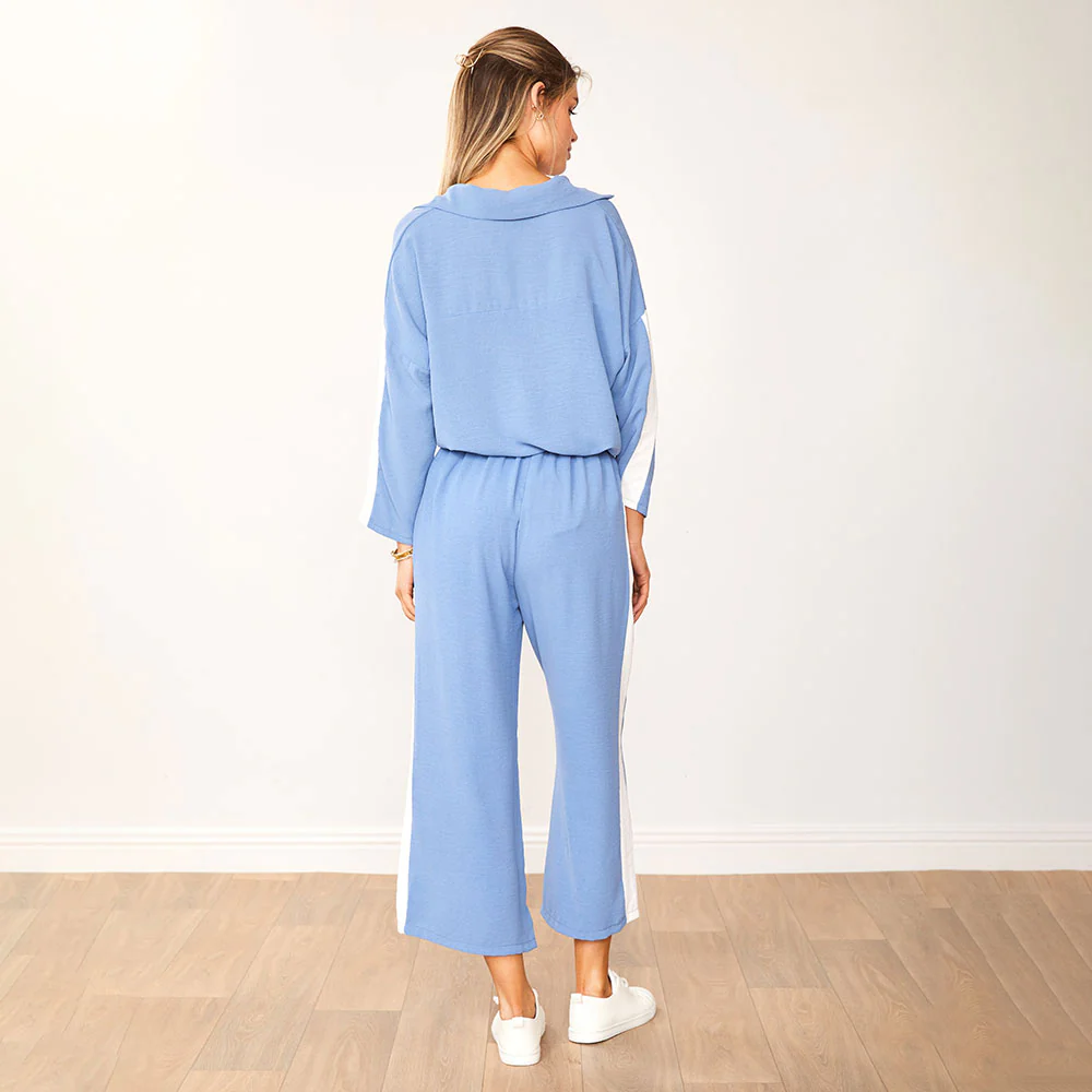 Clara Co-Ord (Blue & White) - Image 7