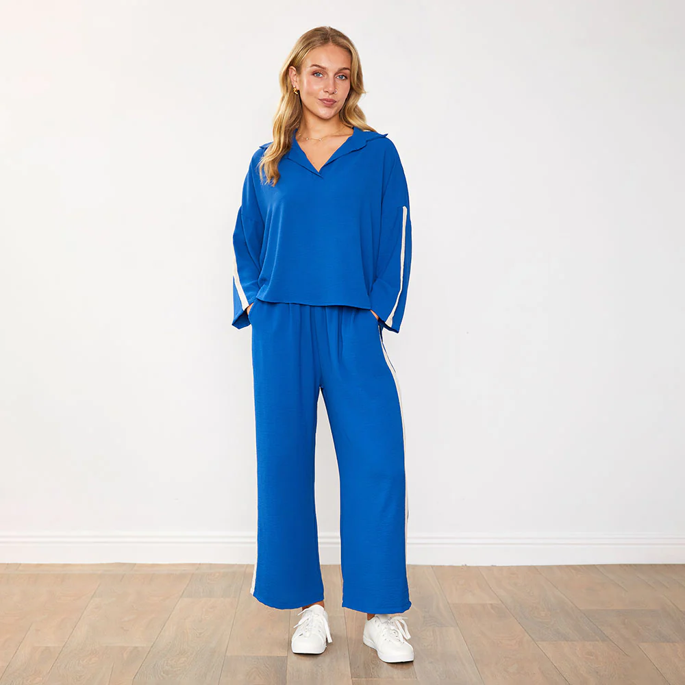 Clara Co-Ord (Cobalt/Oat) - Image 2
