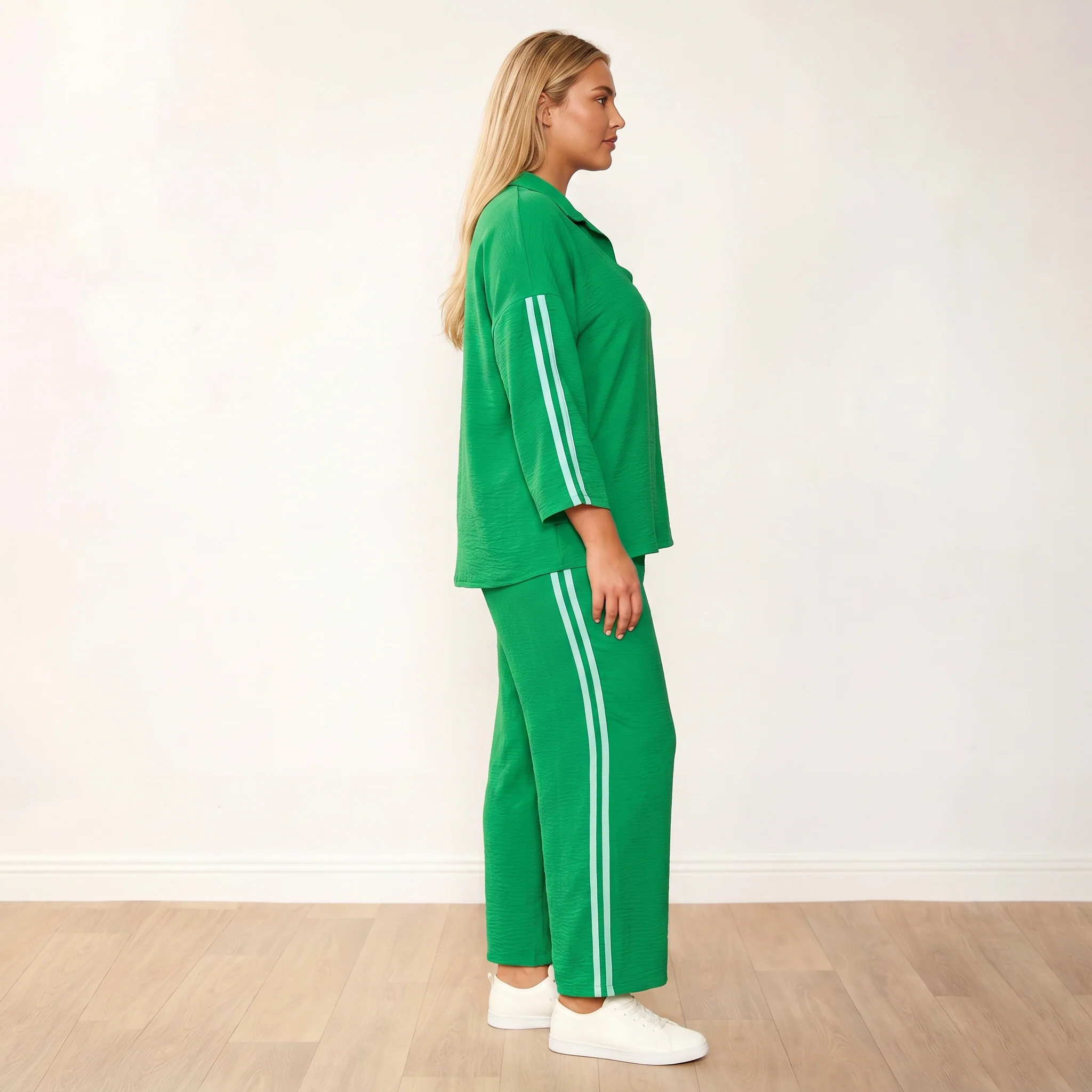 Clara Co-Ord (Green/Mint Stripe) - Image 23