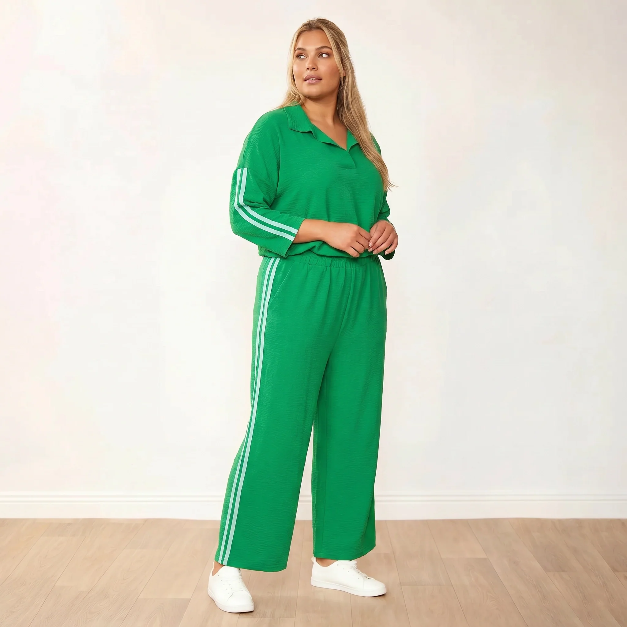 Clara Co-Ord (Green/Mint Stripe) - Image 25