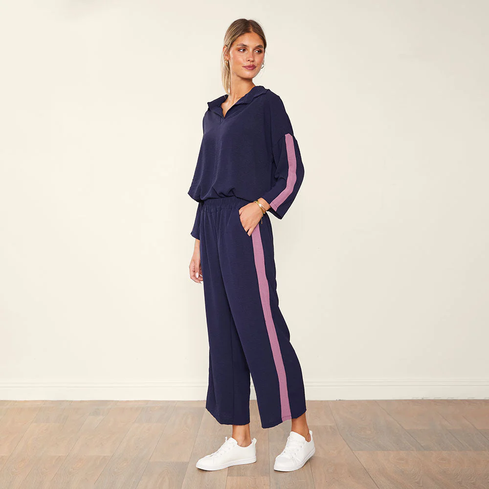 Clara Co-Ord (Navy & Pink) - Image 6