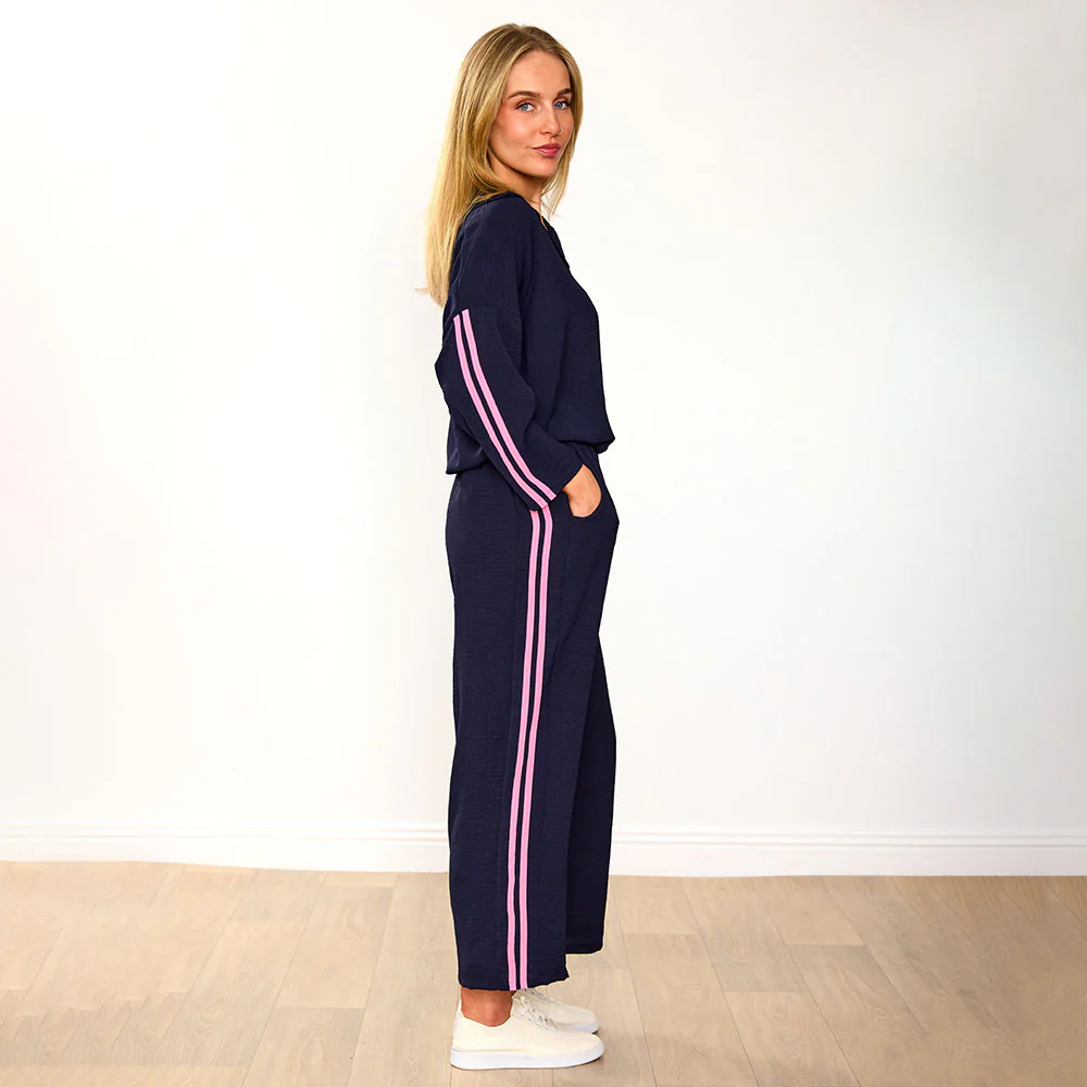 Clara Co-Ord (Navy/Pink Stripe) - Image 12