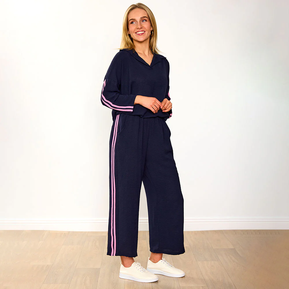 Clara Co-Ord (Navy/Pink Stripe) - Image 13