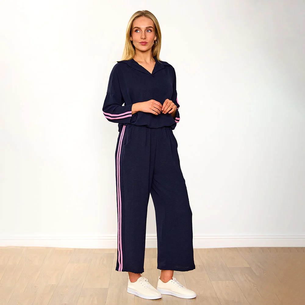 Clara Co-Ord (Navy/Pink Stripe) - Image 8