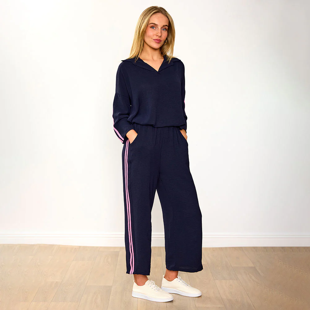 Clara Co-Ord (Navy/Pink Stripe) - Image 9