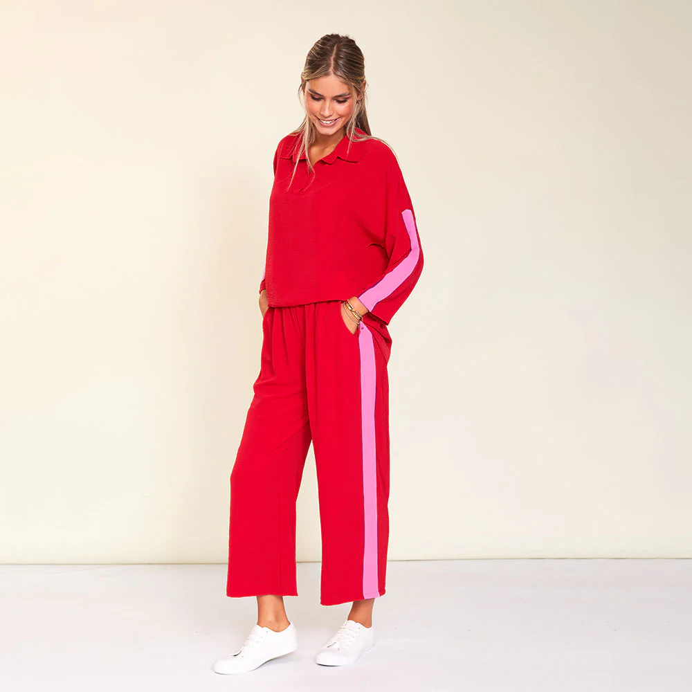 Clara Co-Ord (Red/Pink Stripe) - Image 5