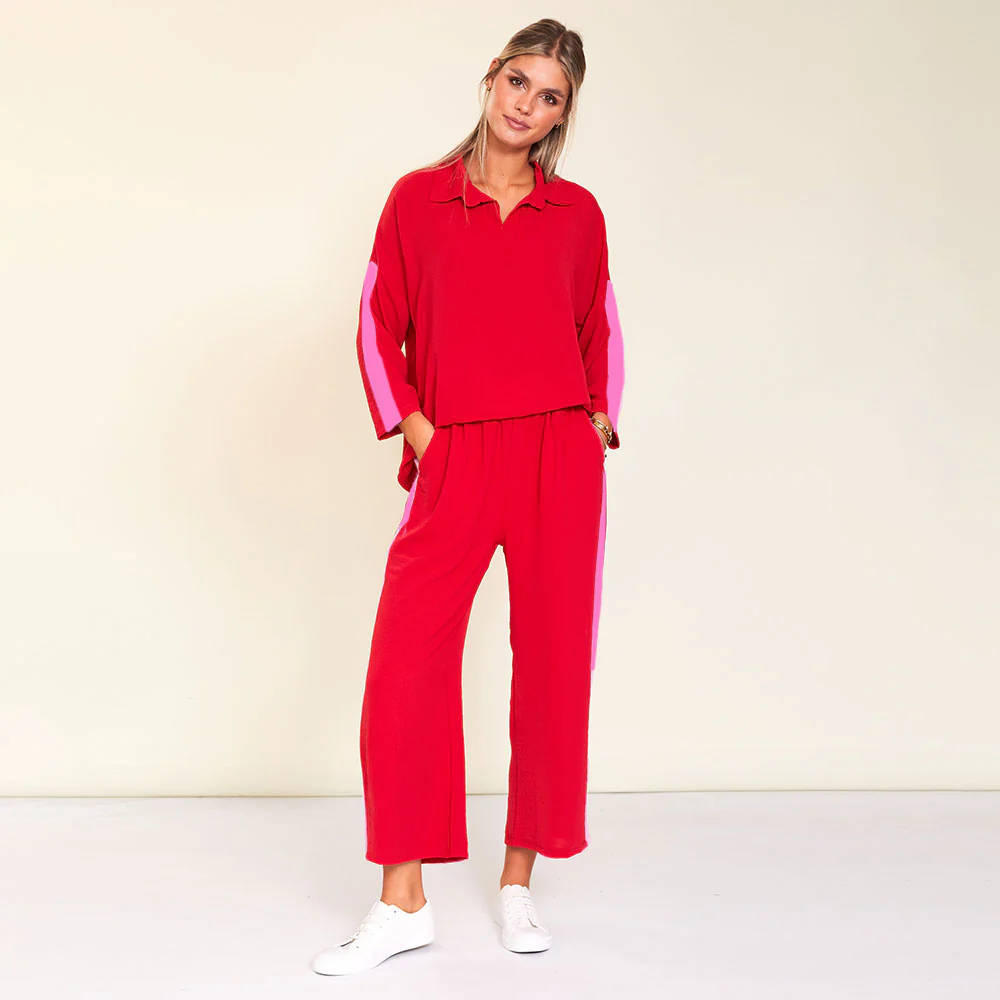 Clara Co-Ord (Red/Pink Stripe) - Image 6