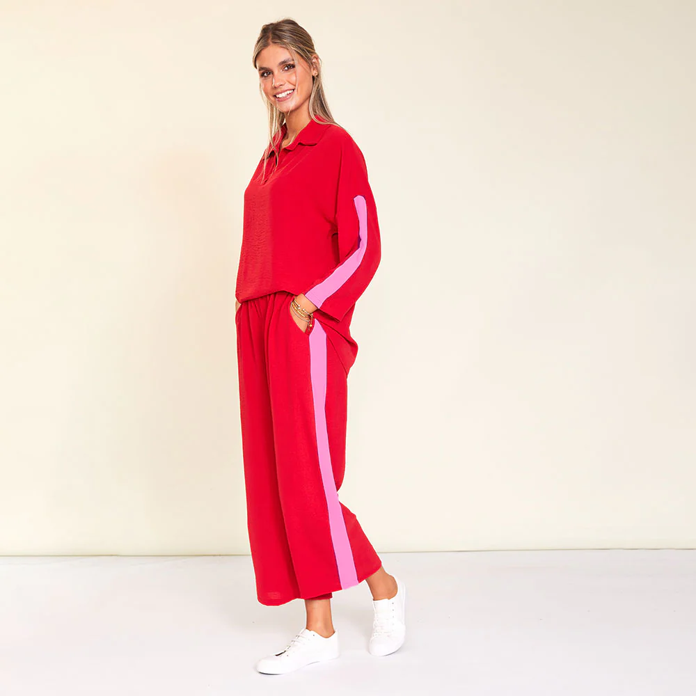 Clara Co-Ord (Red/Pink Stripe) - Image 7