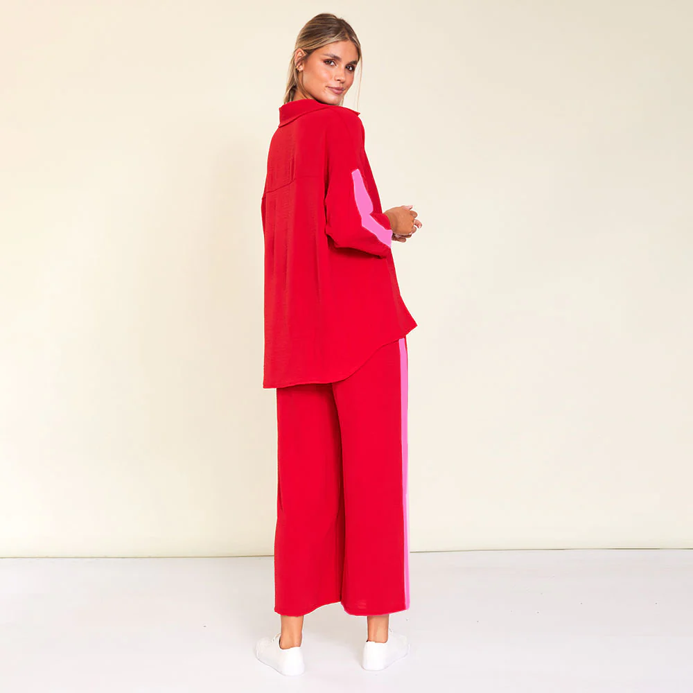 Clara Co-Ord (Red/Pink Stripe) - Image 8