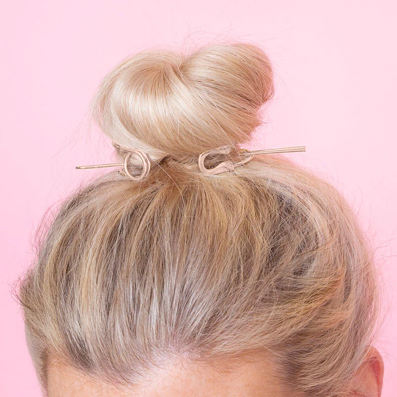 Clara  Messy Bun Hair (Rose Gold) - Image 2