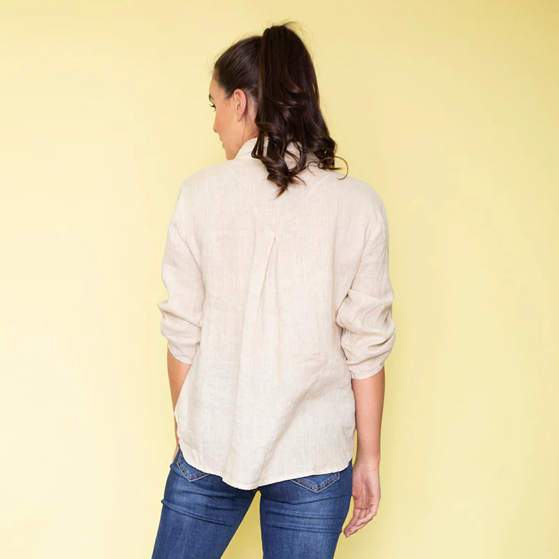 Carrie Cotton Shirt (Cream) - Image 2