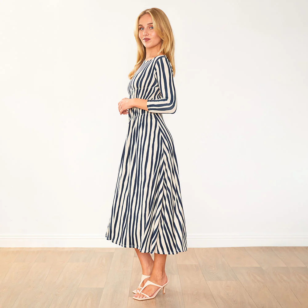 Cooper Dress (Navy Stripe) - Image 10