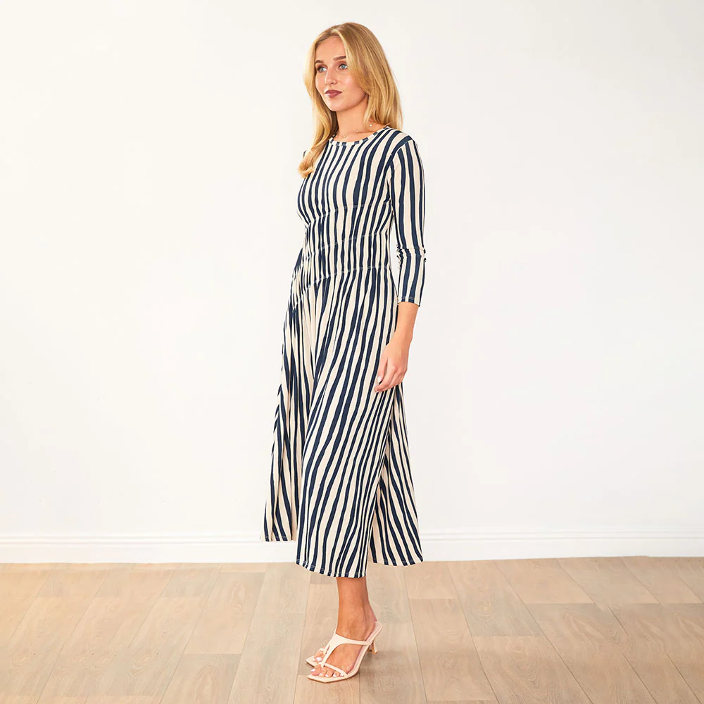 Cooper Dress (Navy Stripe) - Image 11